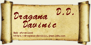 Dragana Davinić vizit kartica